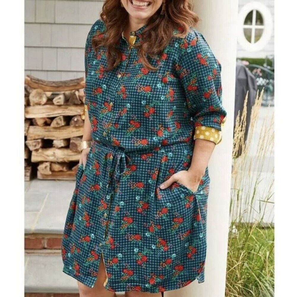Matilda Jane Womens Follow Your‎ Dreams Fa La La Dress Size S Green